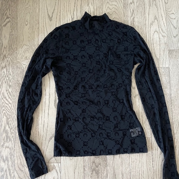 Marine Serre Flocked Sheer Monogram Top size M - Picture 1 of 5